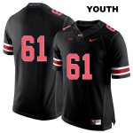 Youth NCAA Ohio State Buckeyes Gavin Cupp #61 College Stitched No Name Authentic Nike Red Number Black Football Jersey XQ20V32FM